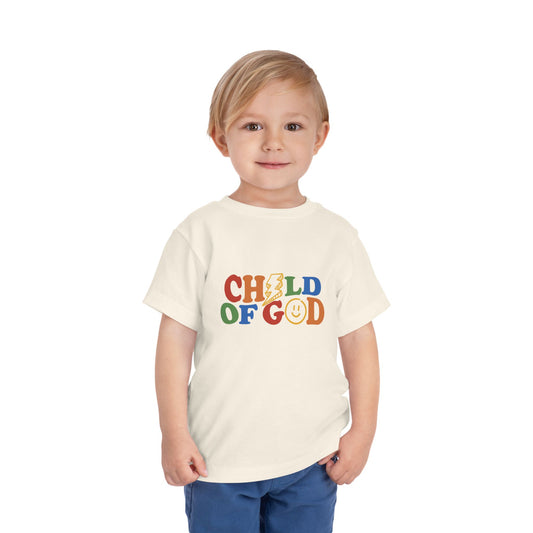 Child of God Toddler Tee – Retro Christian Shirt for Boys & Girls