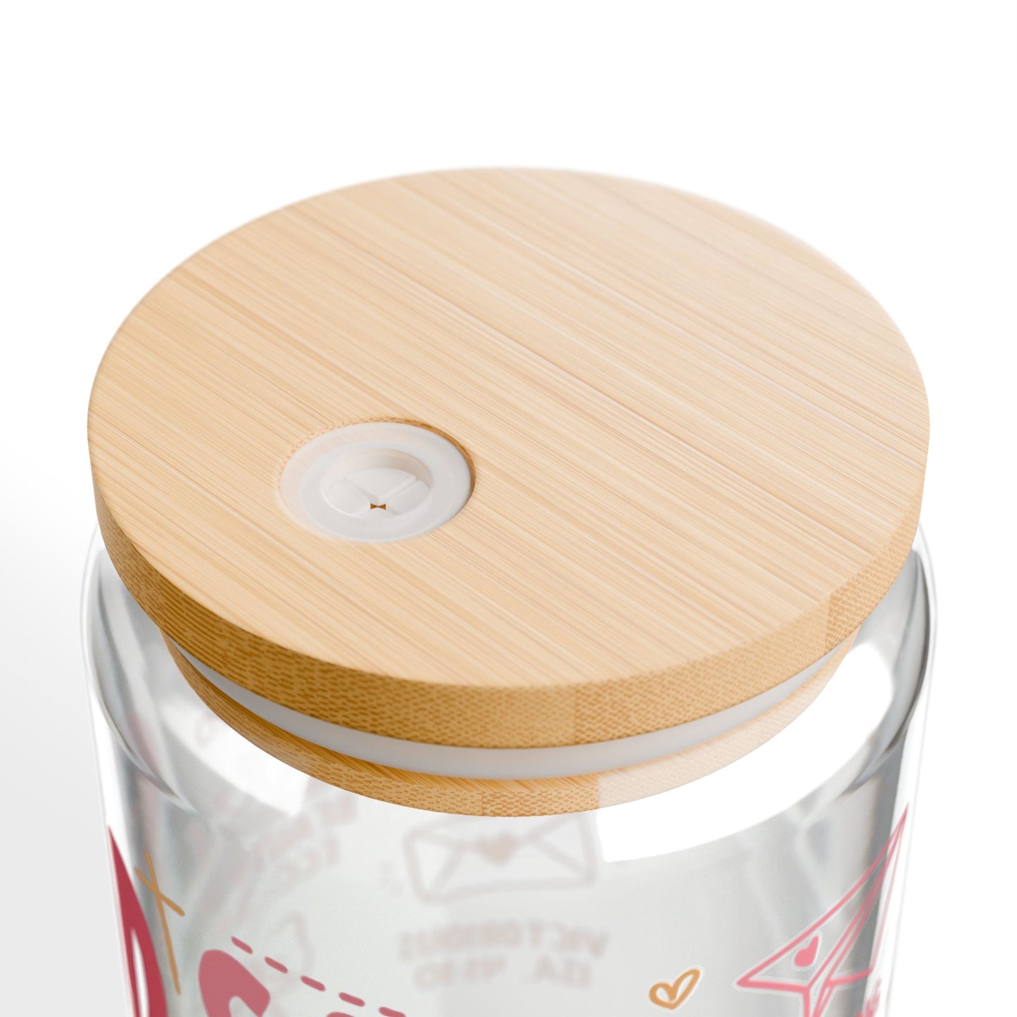 God Says You Are Glass Cup — Christian Iced Coffee Cup with Bamboo Lid