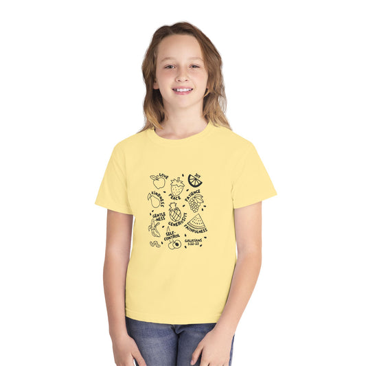 Fruit of the Spirit Kids Tee – Christian Youth Shirt Galatians 5:22