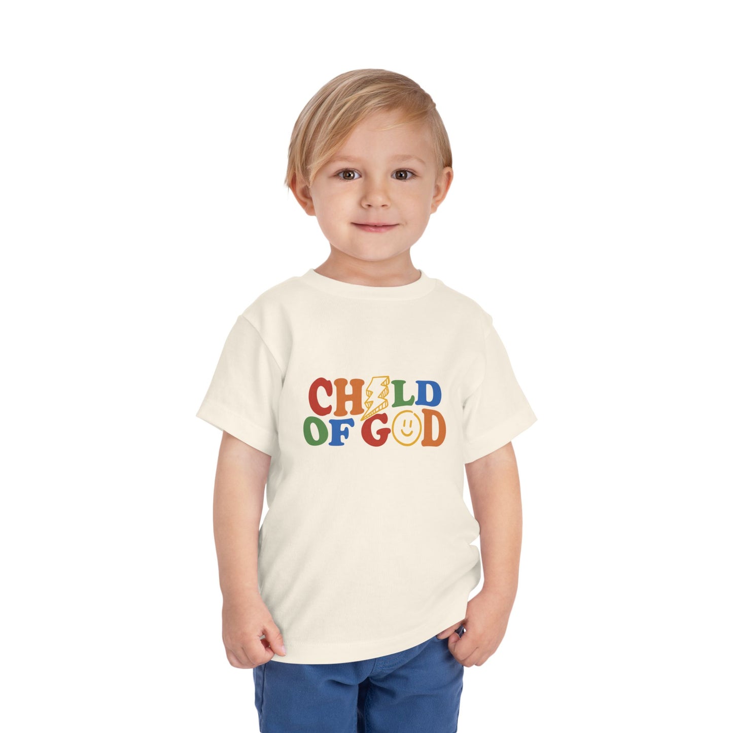 Child of God Toddler Tee – Retro Christian Shirt for Boys & Girls