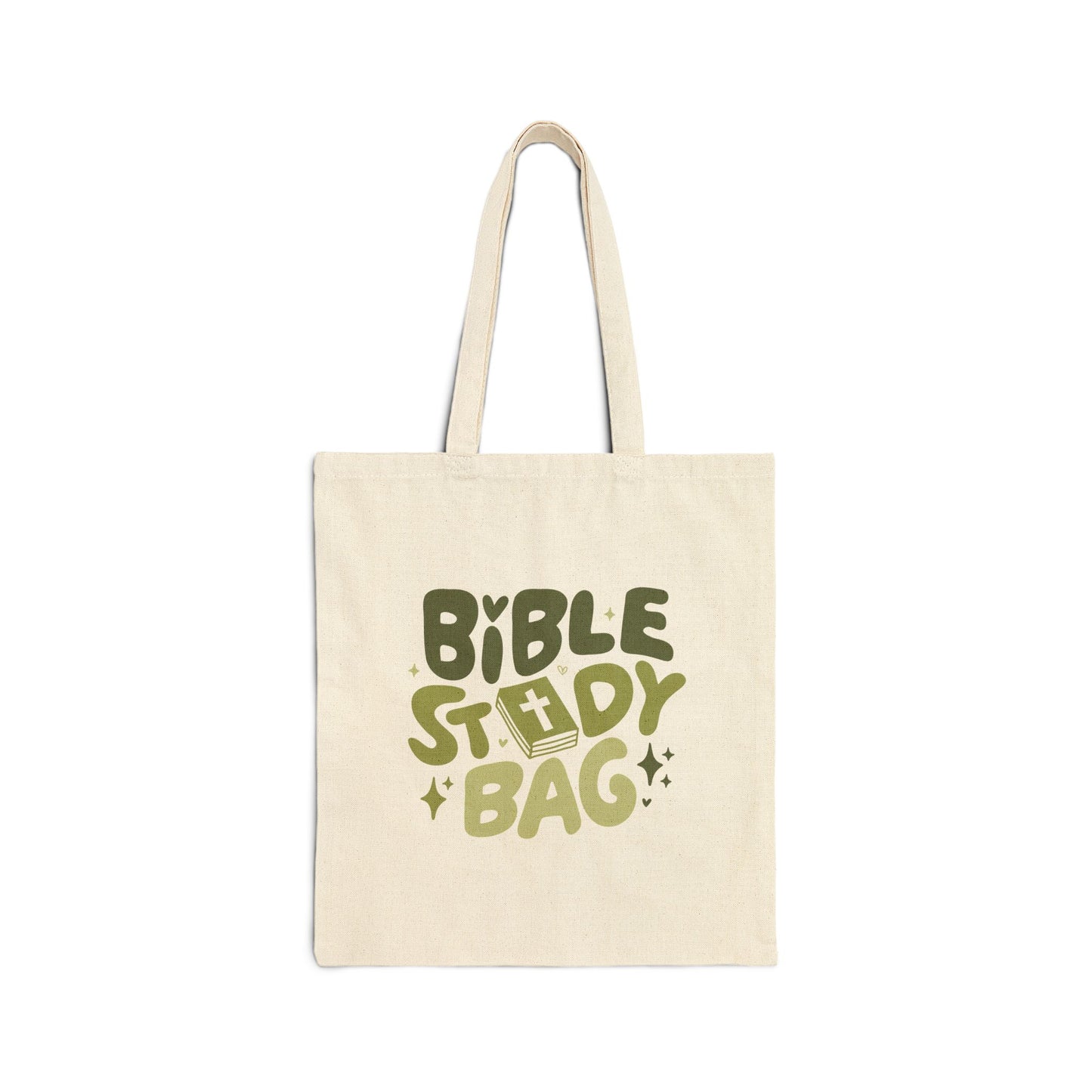 Bible Study Bag Tote — Christian Canvas Bag for Women