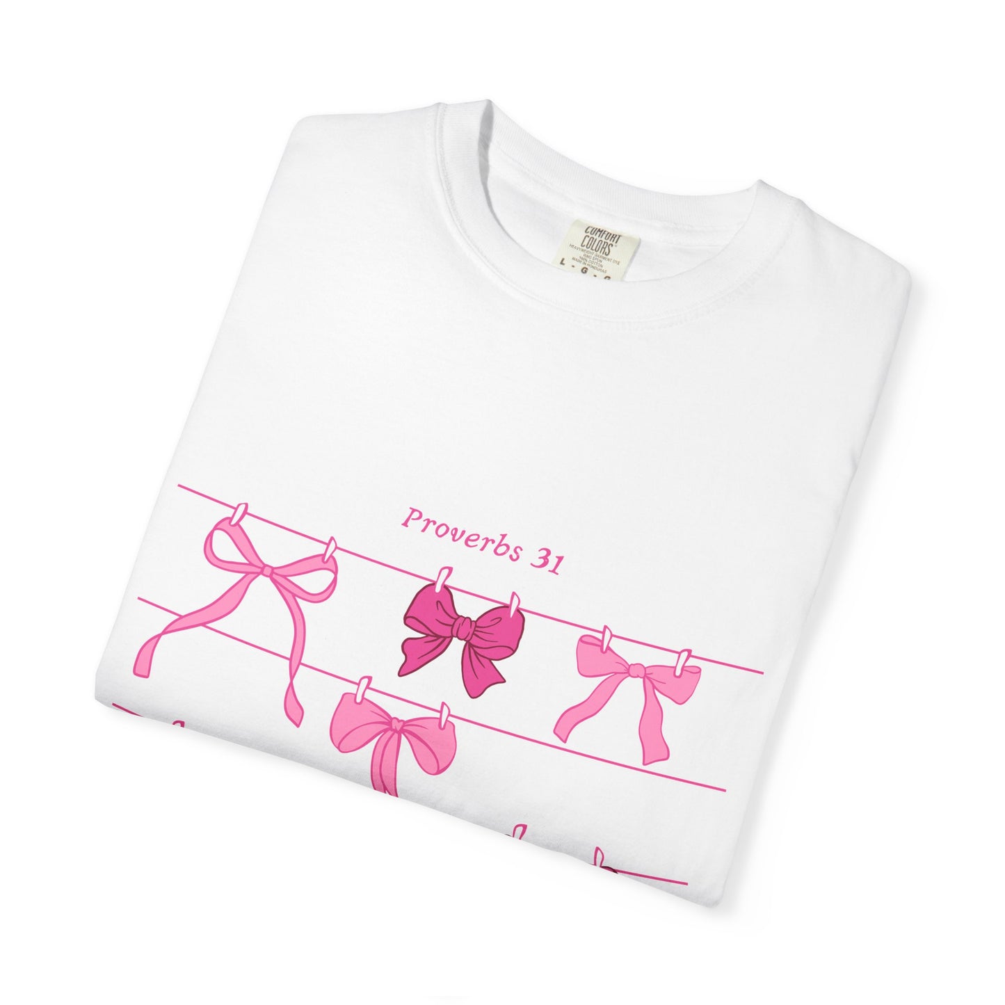 Proverbs 31 Bows Shirt | Coquette Christian T-Shirt for Women