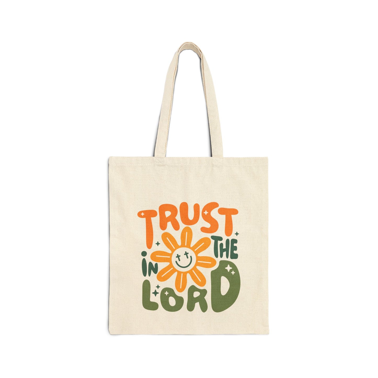 Trust in the Lord Tote Bag — Retro Christian Canvas Bag