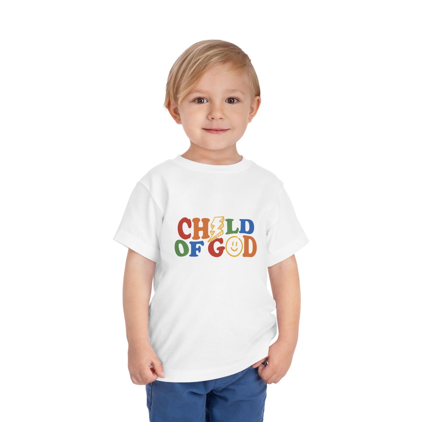 Child of God Toddler Tee – Retro Christian Shirt for Boys & Girls