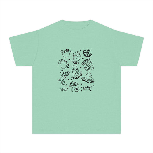 Fruit of the Spirit Kids Tee – Christian Youth Shirt Galatians 5:22