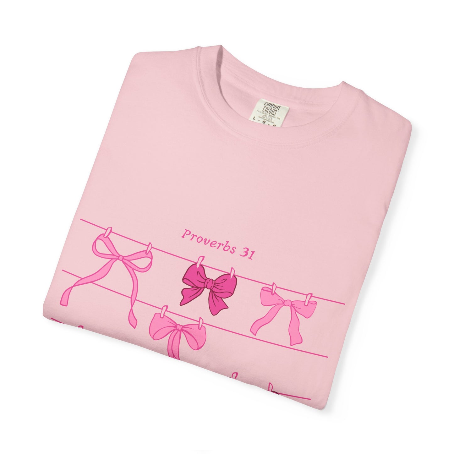 Proverbs 31 Bows Shirt | Coquette Christian T-Shirt for Women